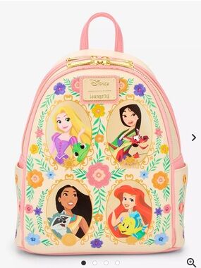 Loungefly Disney Princesses Floral Portraits Mini Backpack - BoxLunch Exclusive